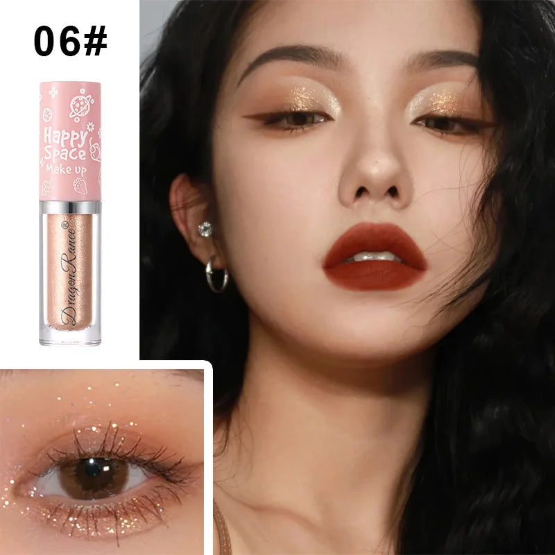Pearlescent Glitter Liquid Eyeshadow Long Lasting Makeup Shiny Eye Shadow Eyeliner Silkworm Pen Brighten Cosmetics Highlighter