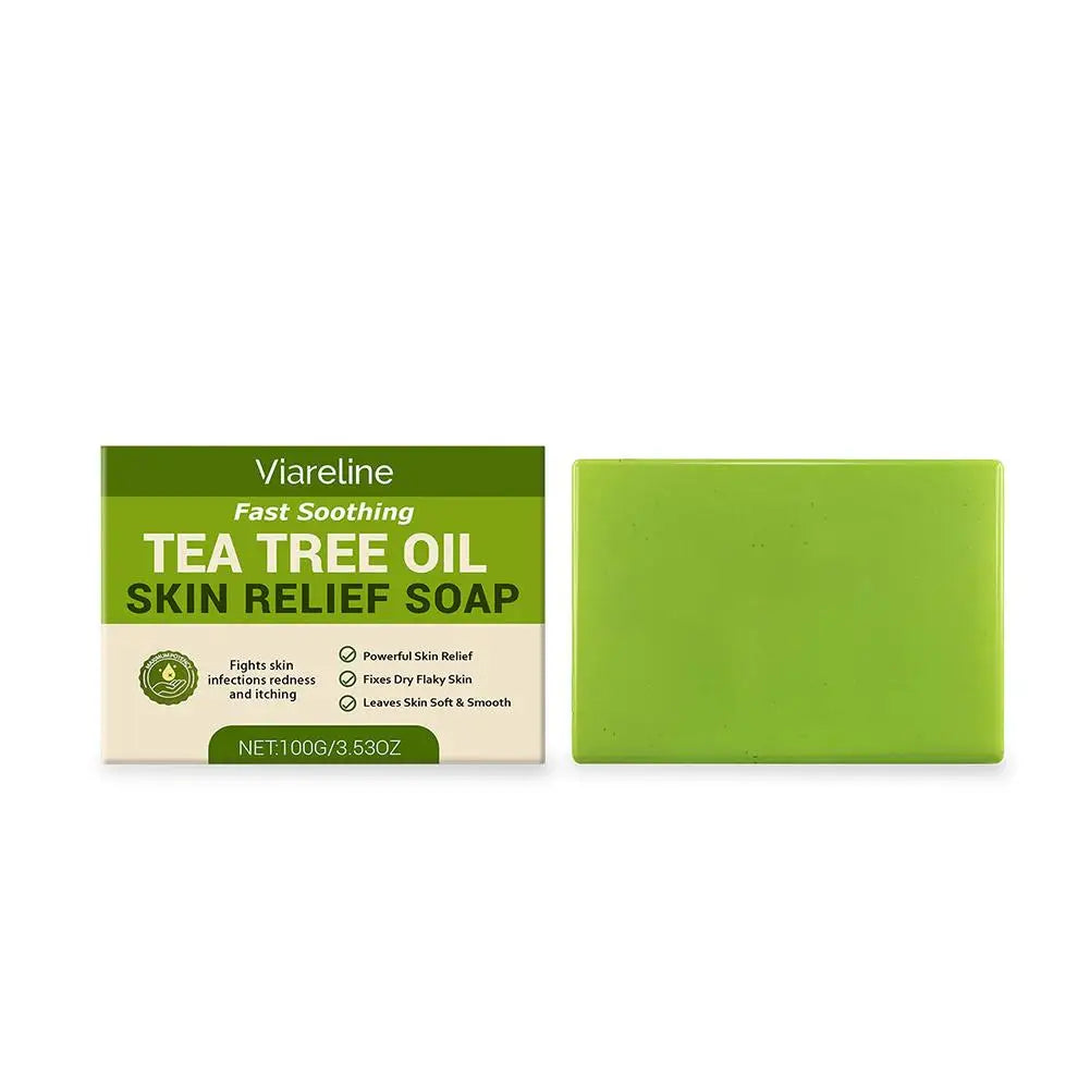 Gentle Exfoliating Bar Soap,Tea Tree Oil Soap For Body Skin Cleaning,Moisturizes Face And Body Natural Soaps Cleansing Bar Soap