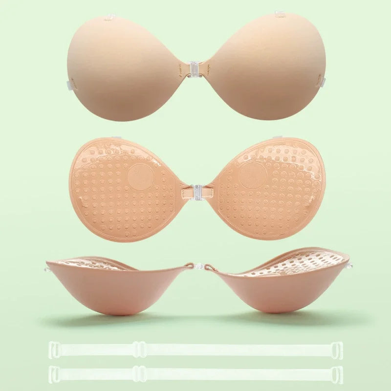 5CM Nipple Tape Chest Sticker Reusable Invisible Adhesive Strapless Bra Thickened Silicone Bra Lift Breast Nipple Cover
