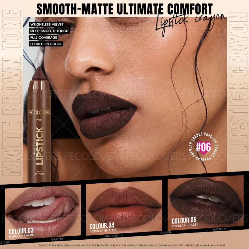 2PCS/Set Lip Liner and Gloss Duo Smooth and Hydrating - Offers Long-Lasting, Vivid Color with A Moisturizing Shine Suitable for Various Looks