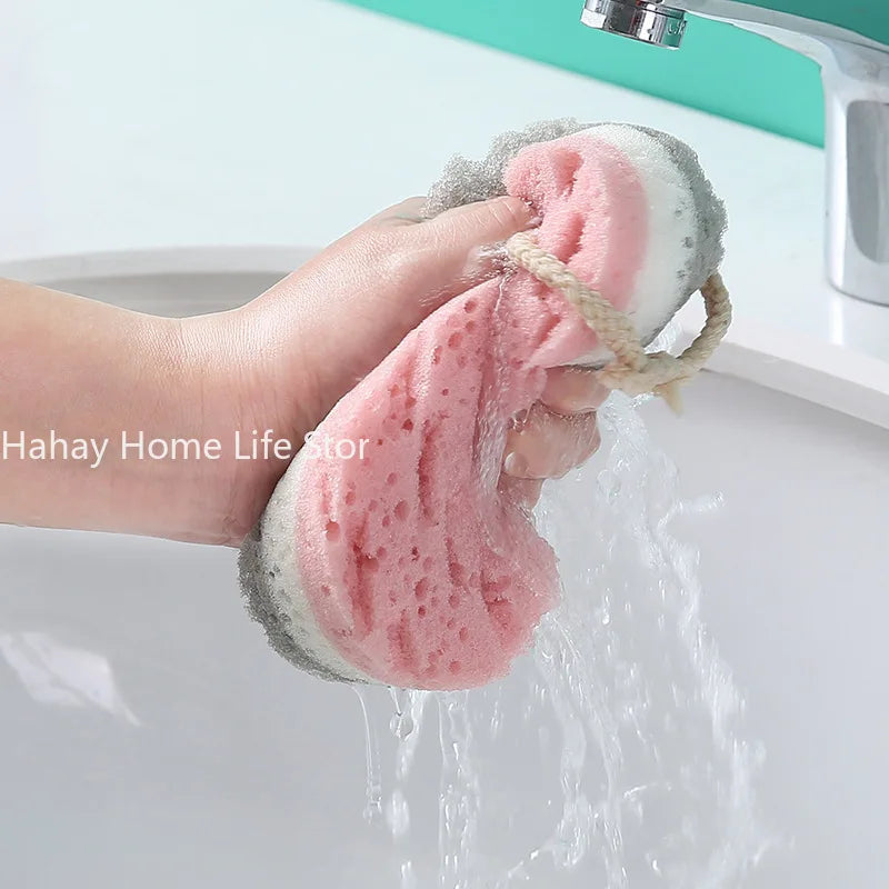 New Sponge Bath Ball Shower Rub Body Exfoliation Massage Brush Scrubber Tool Sponge Bathroom Accessory Supply Brush Home  Brush