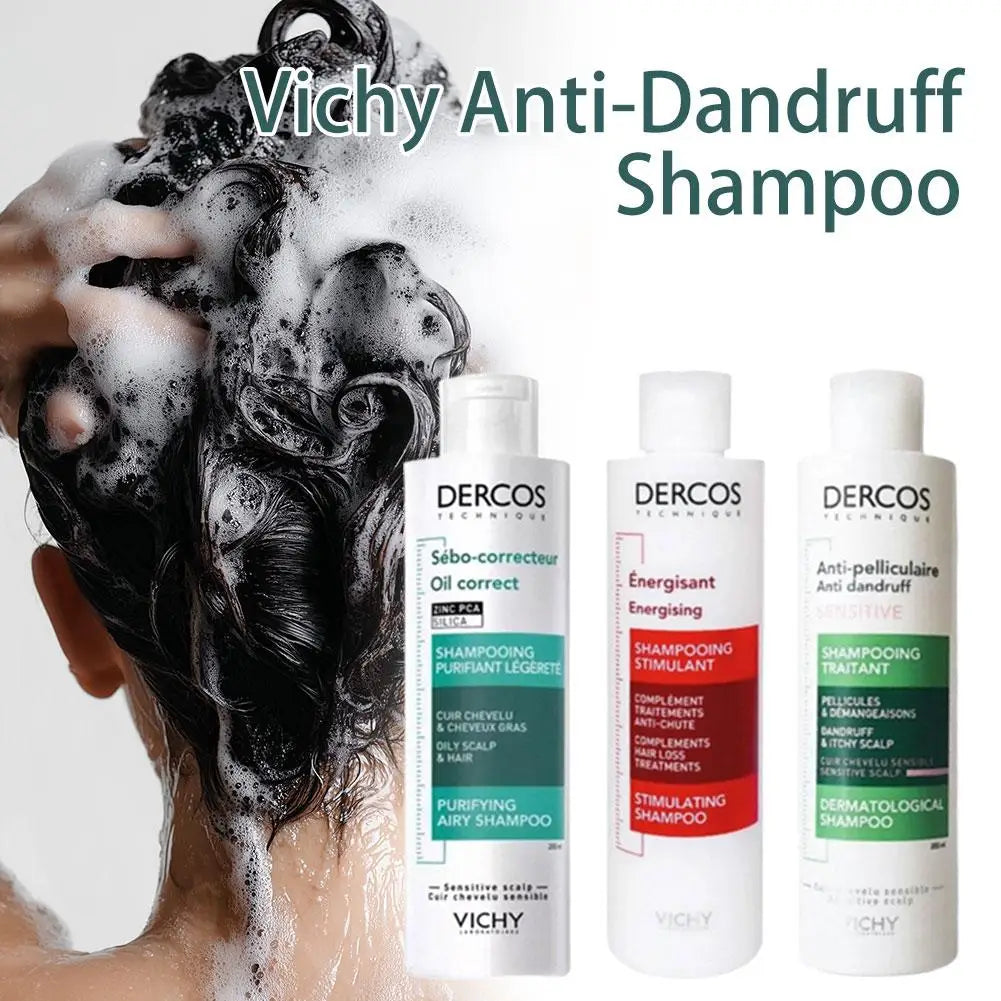 DERCOS Green Anti Itch Shampoo Oil Control Purifying Deep Cleansing Soothing Refreshing Fluffy Damaged Scalp Hair Repair Shampoo