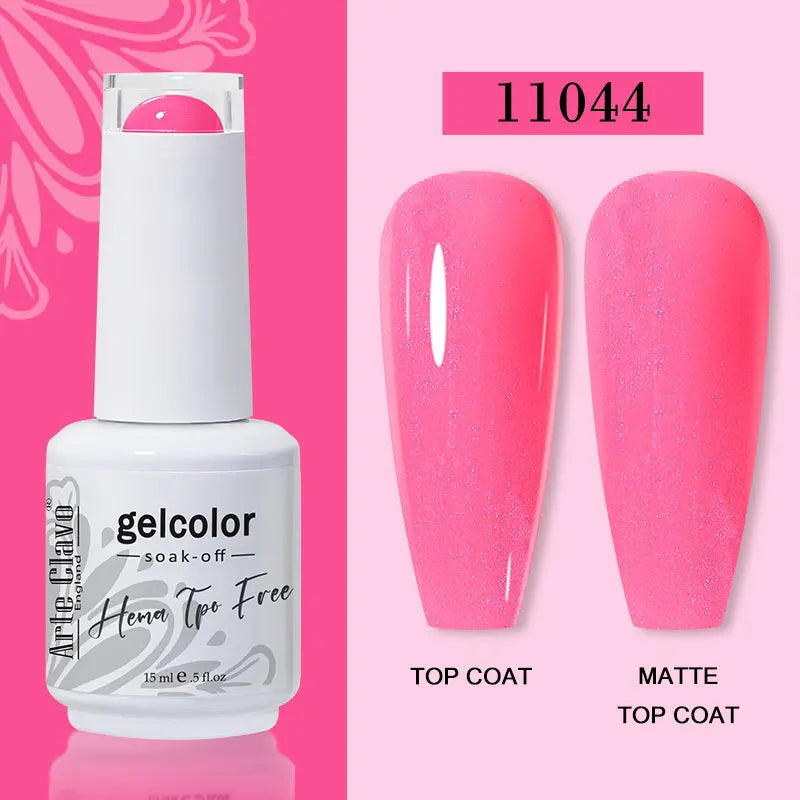Arte Clavo 116Colors Gel Nail Polish 15ml Colorful Gel Semi Permanent Soak Off UV Gel Nail Art DIY Design Varnishe Nail Supplies