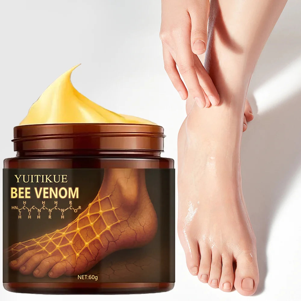 Bee venom foot cream, anti-dryness and crack hand cream, repairs skin, removes dead skin, foot care cream for hand skin