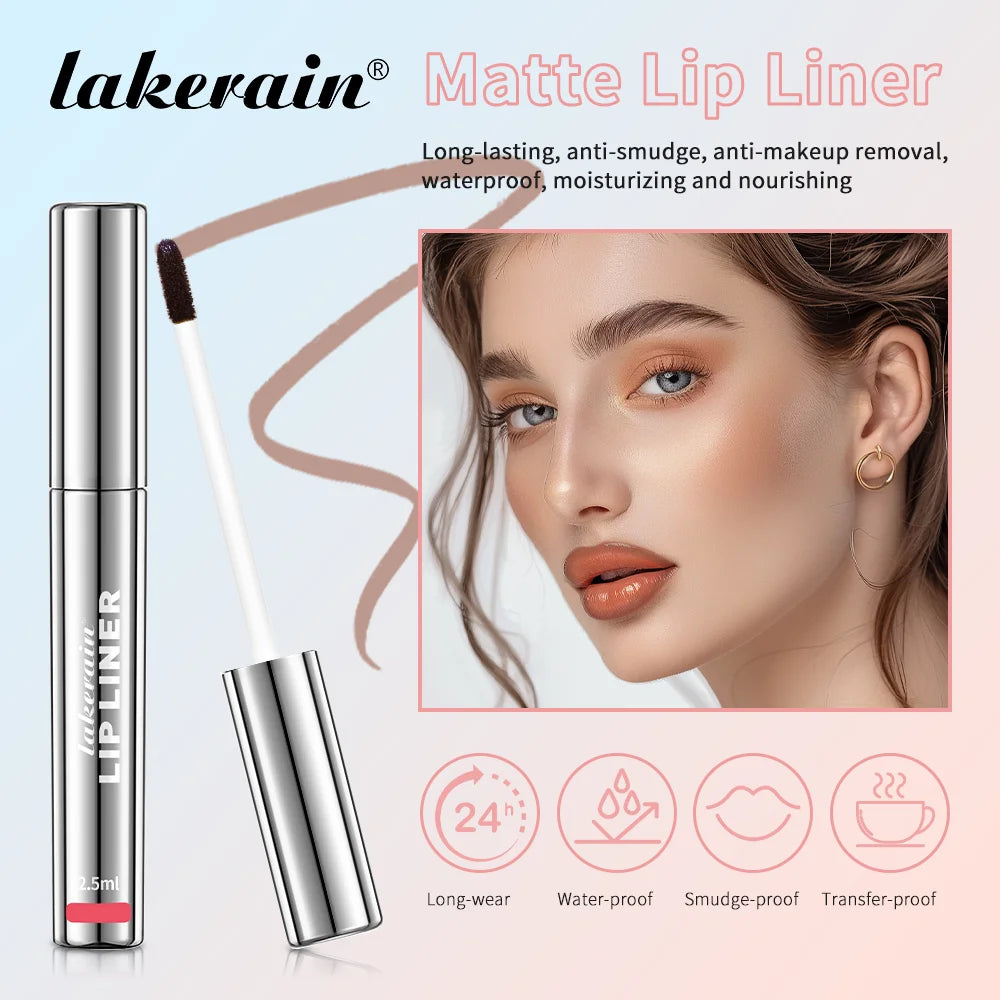 Highly Pigmented Lip Liner Tattoo Matte Peel Off Enhance Lip Liner Lasting Lip Stain Waterproof 4Colors Transfer-proof Lipstic