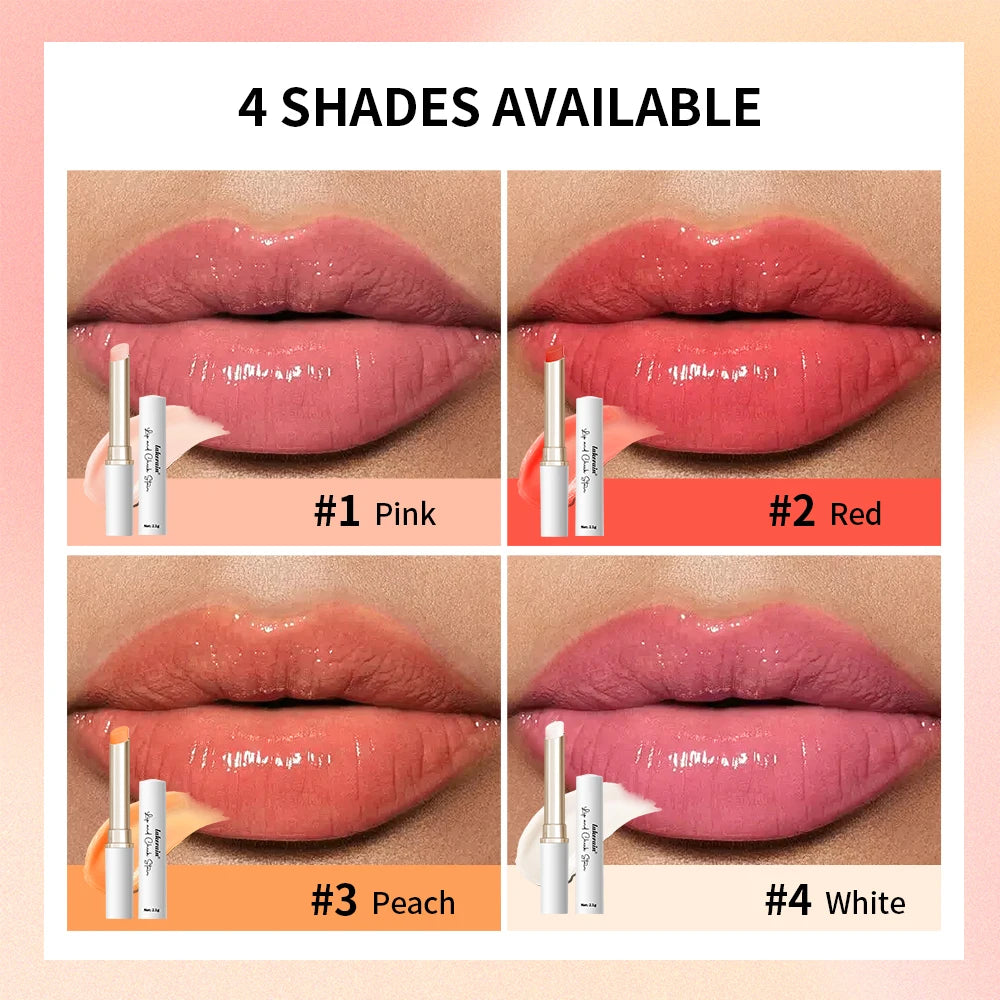 Lip And Cheek Stain PH-Activated Formula Delivers Long-Lasting Natural Color Change Hydrating Botanical Oils Lips Care