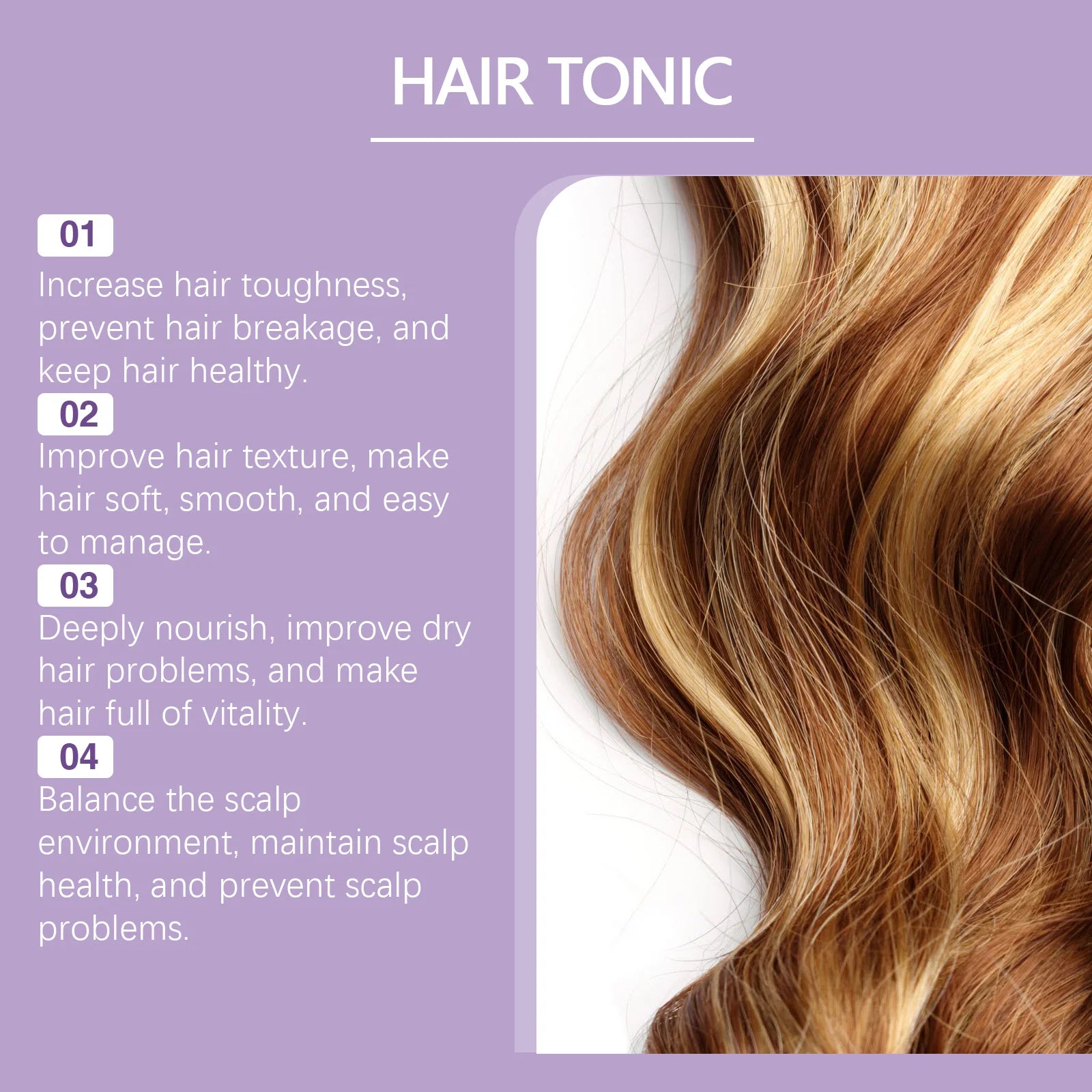 Hair Thicker Serum Strengthen Hair Roots Repair Damaged Hair Anti-Frizz Nourishing Soothing Scalp Smooth Volumizing Hair Serum