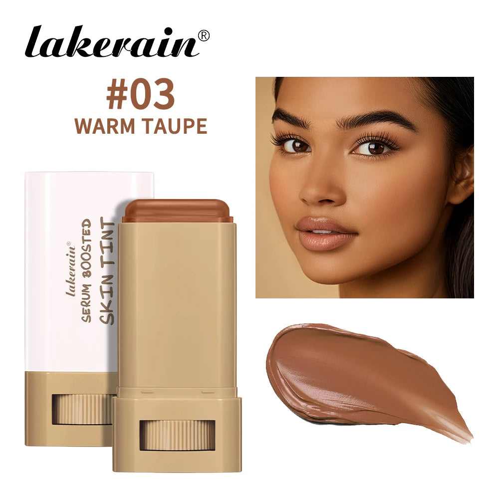 Eraser Foundation Stick Moisturizing Smooth High Coverage Silky Texture Travel-friendly Serum Boosted Skin Tint Solid Foundation