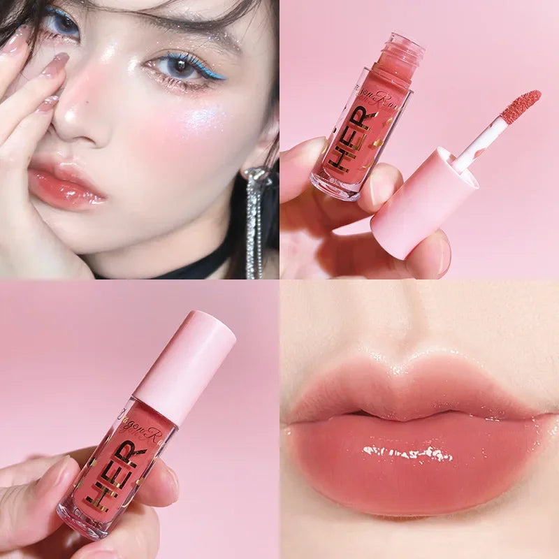 Mirror Lipstick Moisturizing Sexy Lips Plumper Long Lasting Shiny Lip Gloss Lip Tint Makeup Jelly Lip Glaze Shimmer Cosmetics