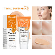 Vitamin C Sunscreen Foundation Vitamin E moisturizing whitening even skin tone delays aging and reduces skin fine lines