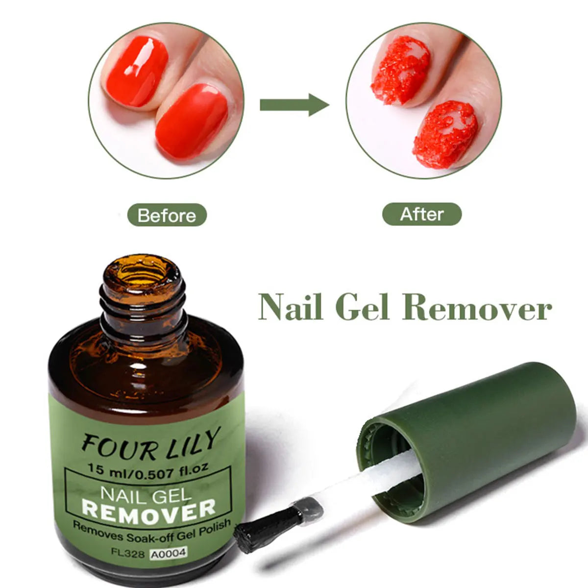 15ml Magic Nail Gel Remover Just 3 Minutes Fast Soak-off Removers No Harm to Real Nails Glass Bottle Packing Nail Art Vernis