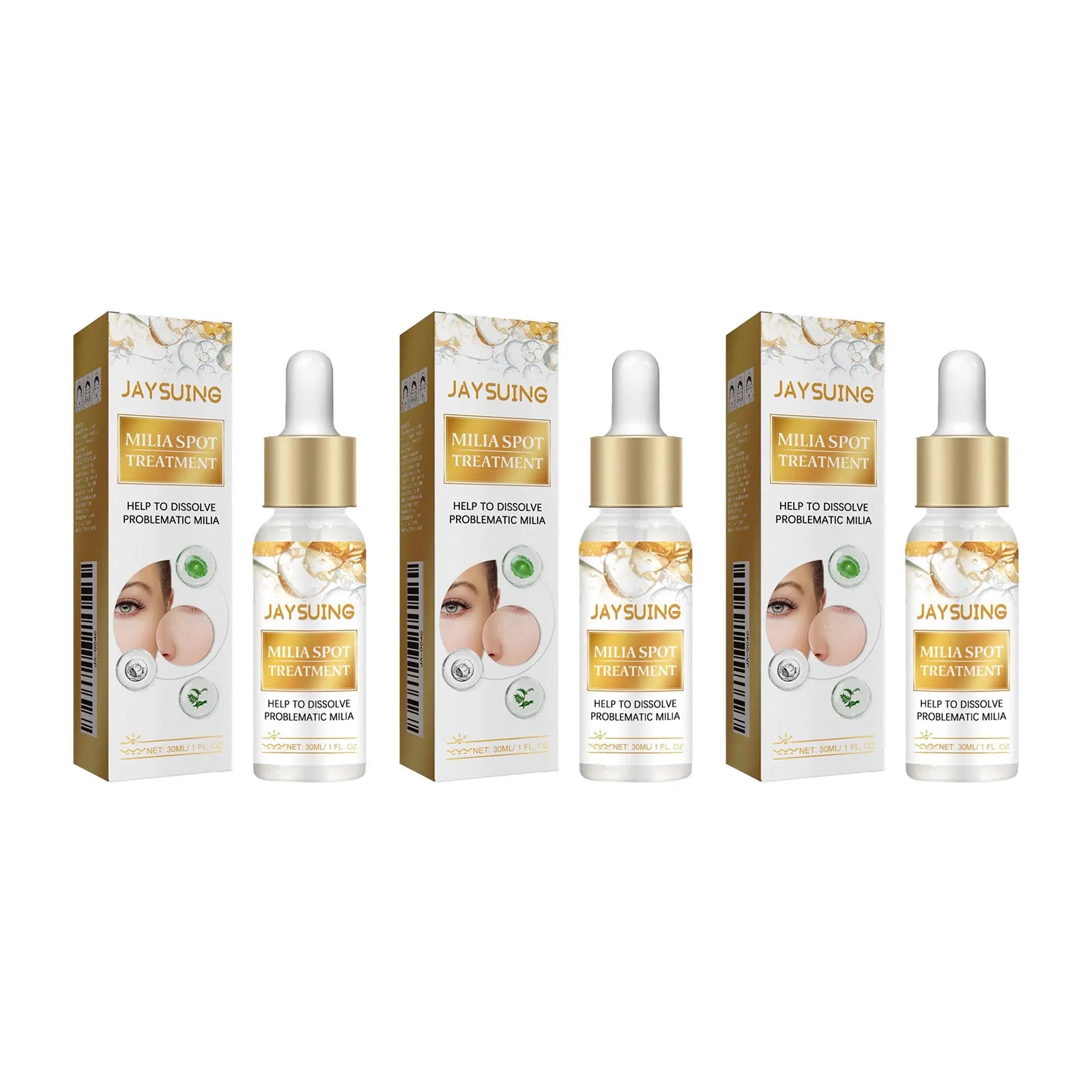 Fat Granules Removal Eye Serum Milia Spot Treatment Puffiness Repair Fine Lines Oil Control Moisturize Eye Skin Soothing Essence