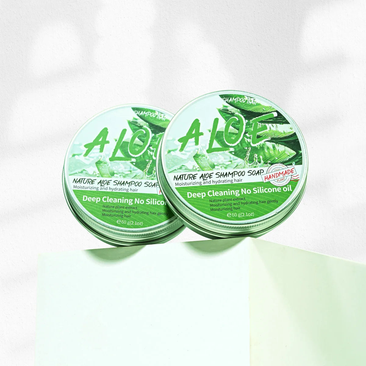 Organic Aloe Shampoo Bar Organic Solid Soap Hair Care Anti-Hair Loss Repair Honey Glycerin Soap Base Charcoal Soap
