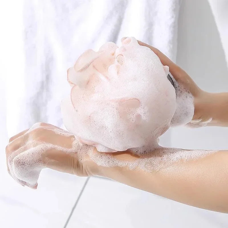 1PC Large Bath Ball Rich Bubble Bath Towel Scrubber Body Cleaning Mesh Shower Wash Sponge Bathroom Accessories