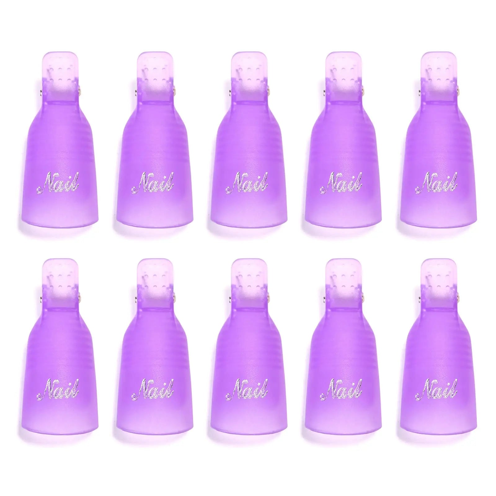 LULAA 10Pcs/16Pcs Plastic Acrylic Nail Art Soak Off Cap Clip UV Gel Polish Remover Wrap Tool Gel Nail Polish Remover Clips