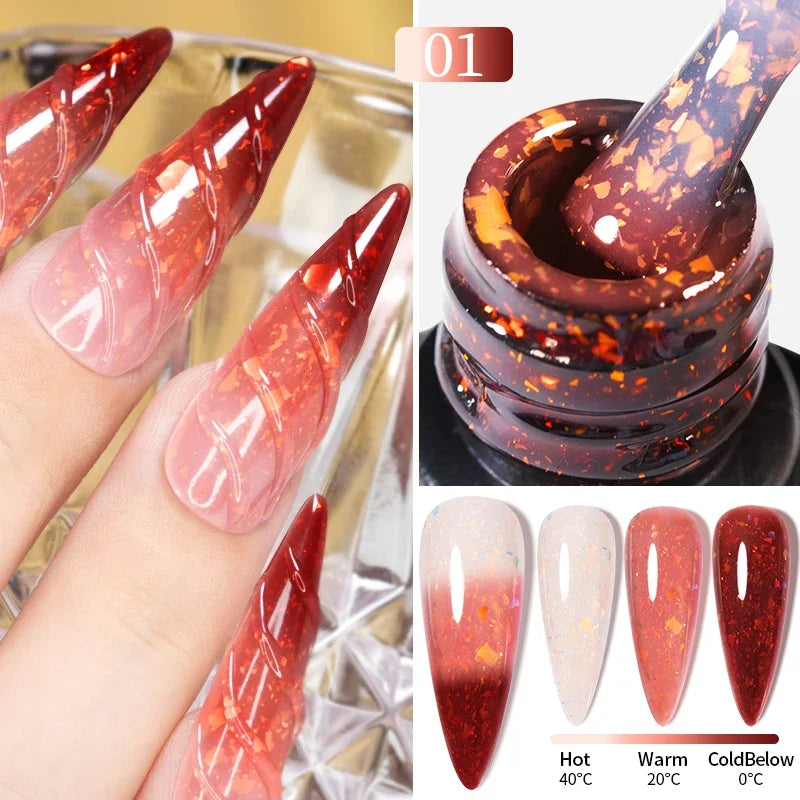 7.5ML Green Crystal Cat Magnetic Gel Nail Polish Shiny Green Glitter Cat Eye Gel For Manicure Soak Off UV Nail Art Varnish