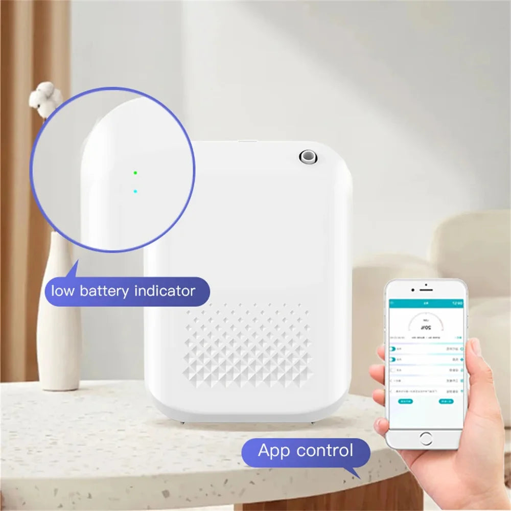 Battery Aroma Diffuser Coverage 300m³ Essential Oil Diffuser Scent Machine Bluetooth Control Air Purifier Use Battery Fragrance