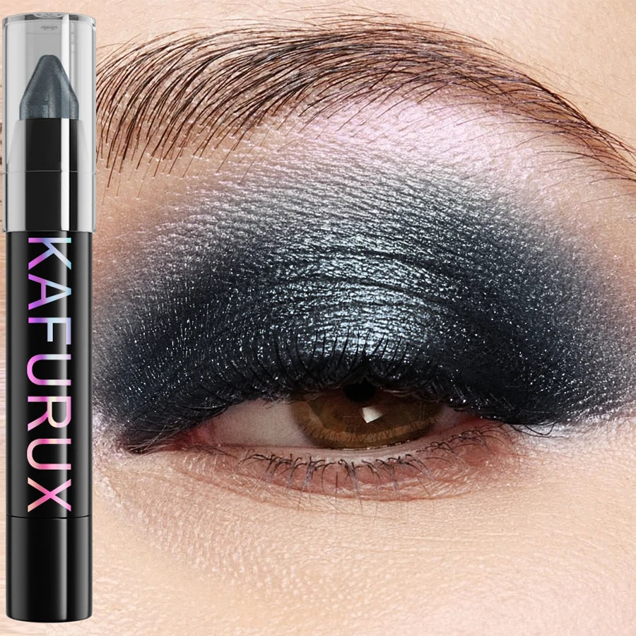 25 Colors 1PC Waterproof Eyeshadow Stick Long Lasting High Pigmented Shimmer Glitter Matte Brown Eye Shadow Korean Makeup Gifts