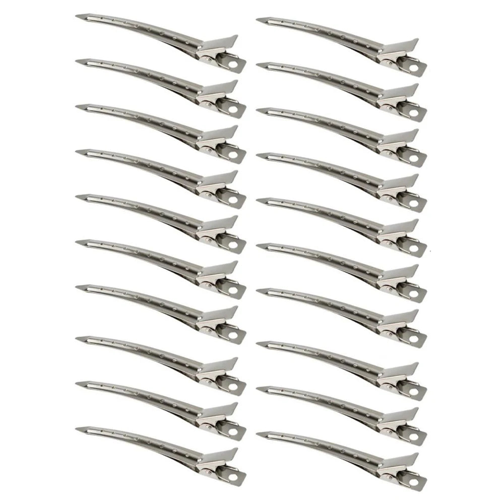 10-30Pcs Hair Care Clips Metal Steel Hairdressing Sectioning Clip Clamps Barber Hair Cut  Styling Tools Hair Root Fluffy Hairpin