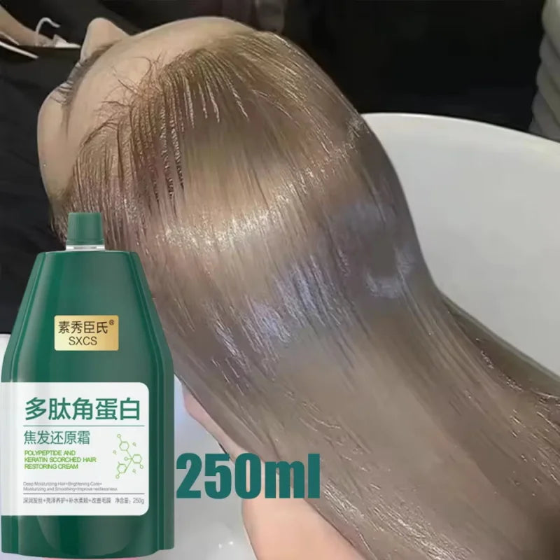 250g Magical Hair Mask Collagen Keratin 5 Seconds Repair Damaged Frizzy Hair Smooth Deep Moisturize Nourishing Hair Care Product