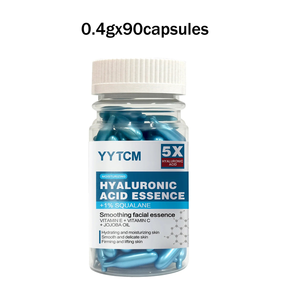Hyaluronic Acid Deep Moisturizing Capsule Essence, Deep Moisturizing and Brightening Skin Essence 18/30/48/60/90/180 Capsules