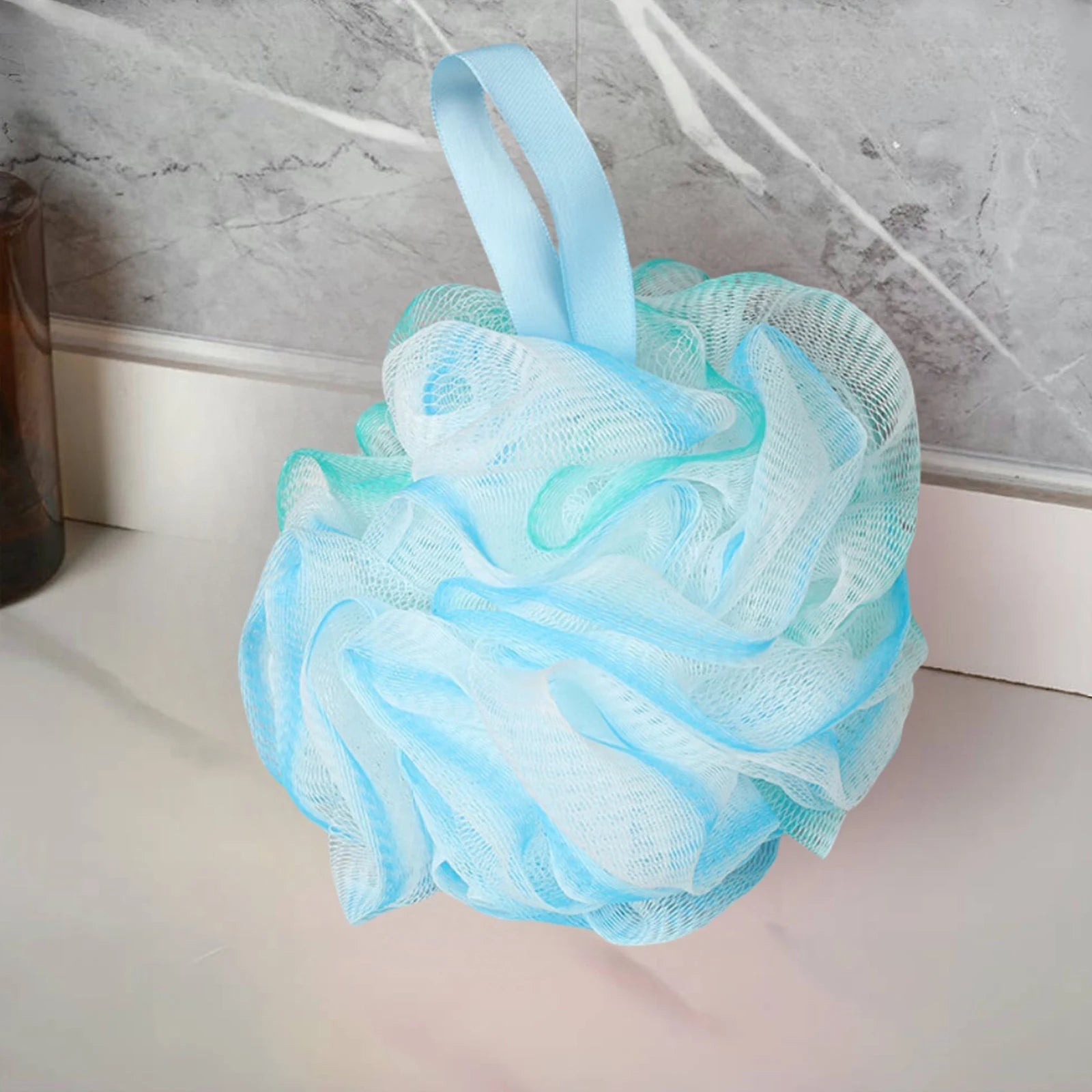 2PCS Exfoliating Bath Sponge Set Bath loofah shower sponge Soft Mesh Bath Sponge Balls Bathroom Supplies for Women, Men Bathroom