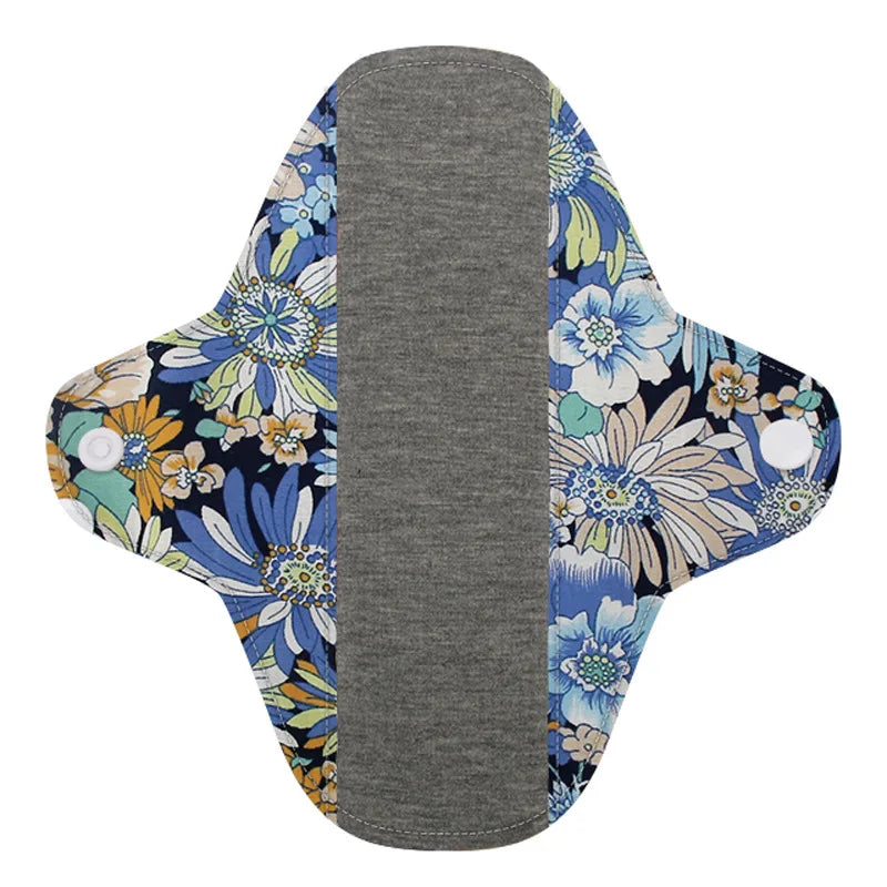 18x18cm Cotton Reusable Menstrual Pads Colored Cotton Washable Sanitary Napkin Menstrual Ecological Cloth Nursing Pads
