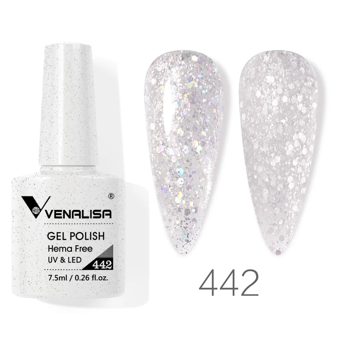 VENALISA 7.5ml Nail Gel Polish Sparkle Glitter Diamond Shining Summer Colors Semi Permanent Soak off UV LED Nail Gel Varnish