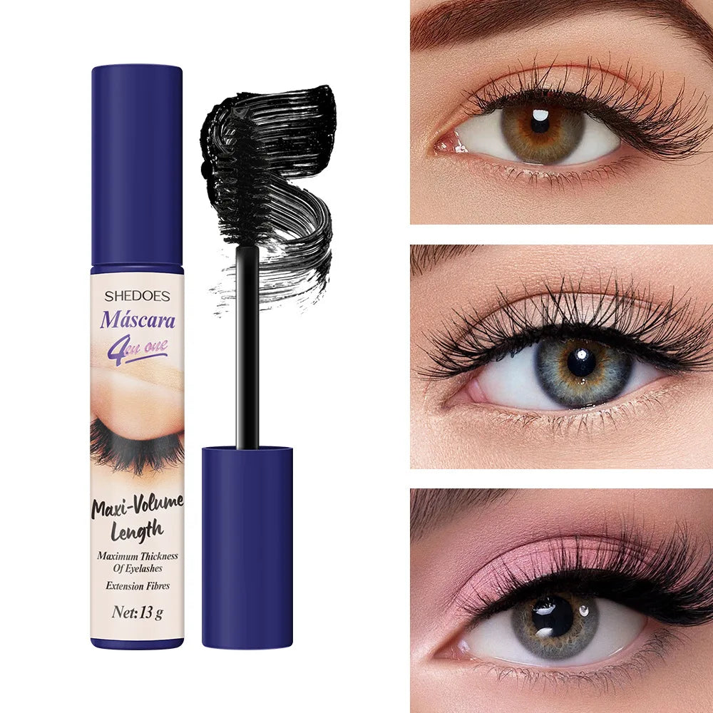 5D Waterproof Mascara Eyelashes Lengthening Long Lasting Silky Lash Black Eyelashes Extension Make Up Beauty Eye Korean Cosmetic