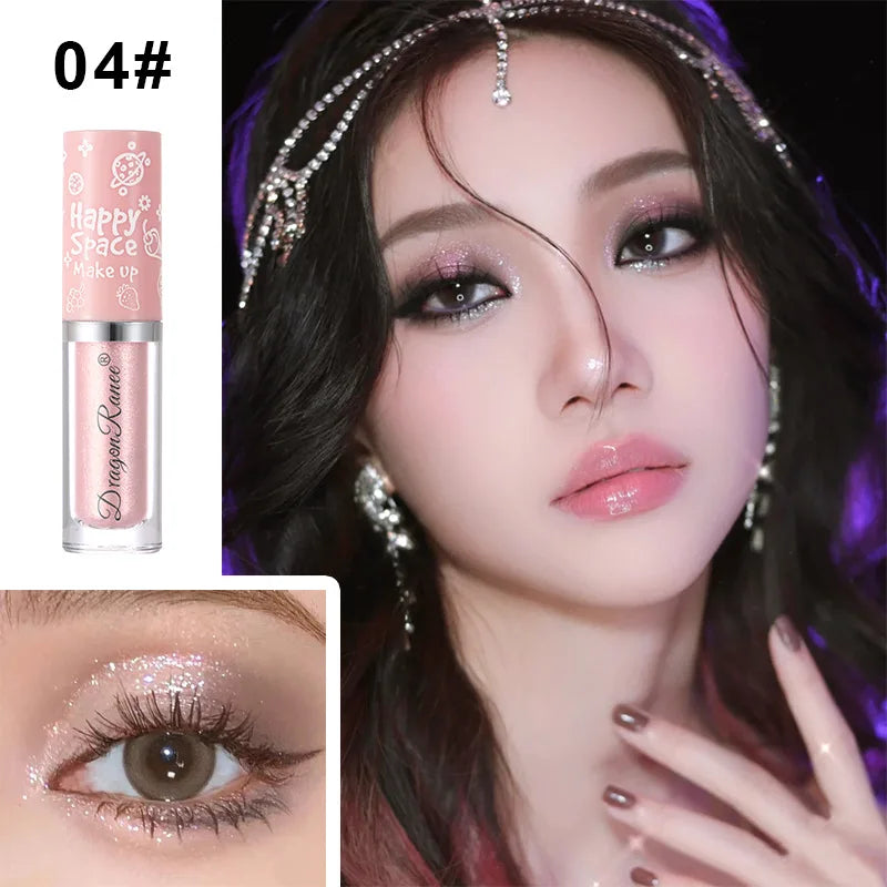 Pearlescent Glitter Liquid Eyeshadow Long Lasting Makeup Shiny Eye Shadow Eyeliner Silkworm Pen Brighten Cosmetics Highlighter
