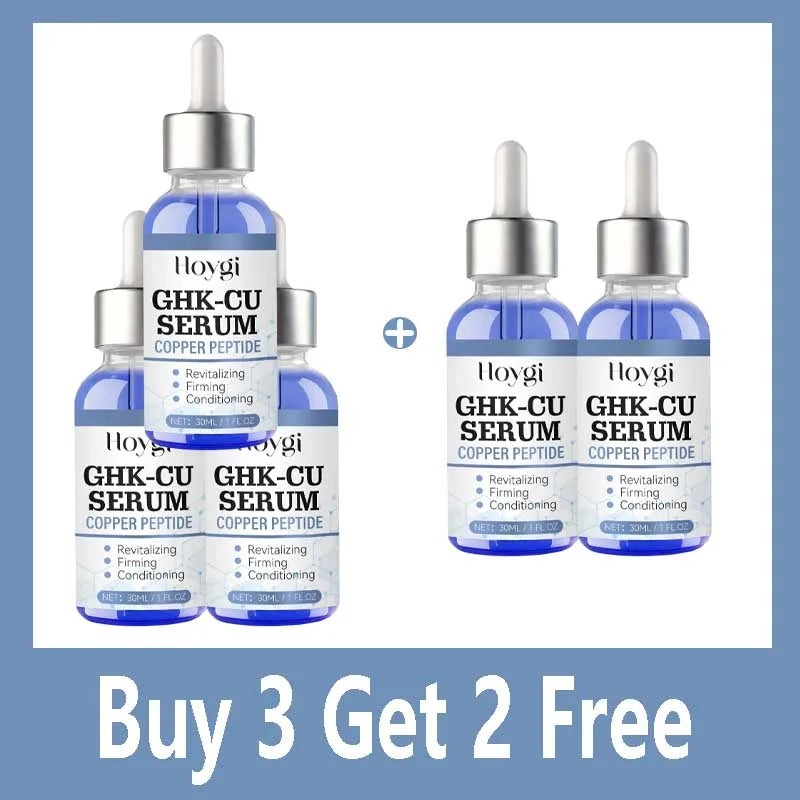 Copper Peptide Serum Anti Aging Face Serum Firming Lifting Fade Fine Lines Pore Shrinking Moisturizer Hyaluronic Acid Skin Care