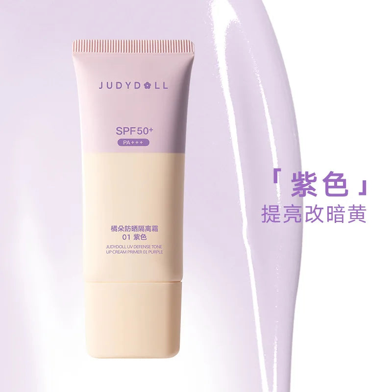 Judydoll Sunscreen Isolator Makeup Primer Purple Brightening Moisturizing Purple Bandage Sunscreen