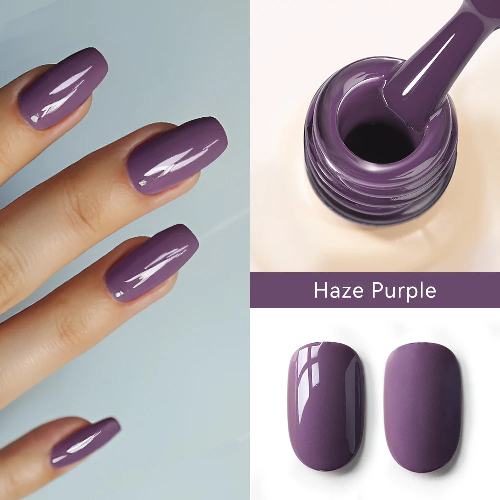 MAYCHAO Cherry Red Gel Nail Polish 12ml Glossy Semi Permanent Soak Off UV LED Frosted Gel Nails Base Painting Varnish