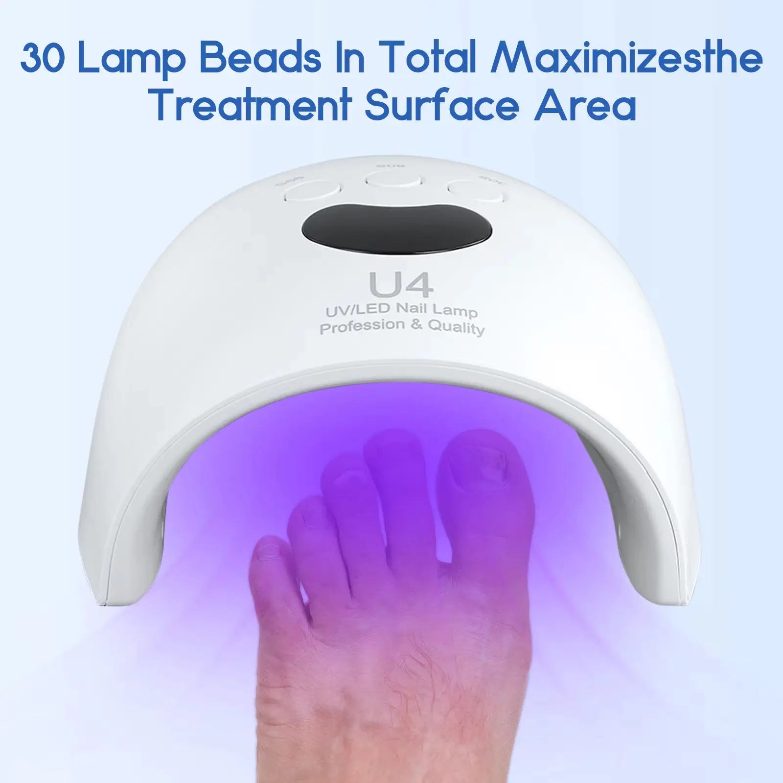 Nail and Foot Drying Lamp, Quick-Drying, Fast-Drying, Professional Led Curing Tool for Nail Salons, High-Power
