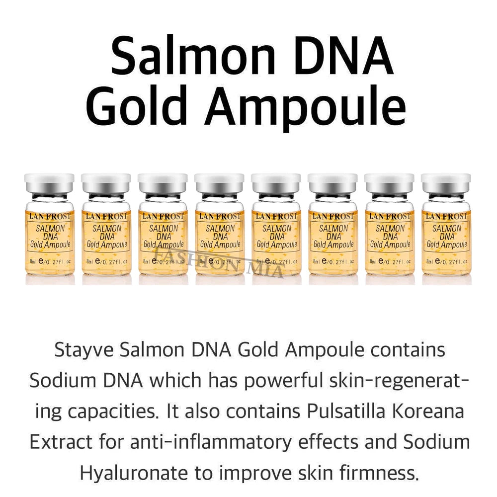 Korea 8ml Salmon DNA Beginner Skin Booster Serum Kit Facial Whitening Moisturizing Men Women Skin Care