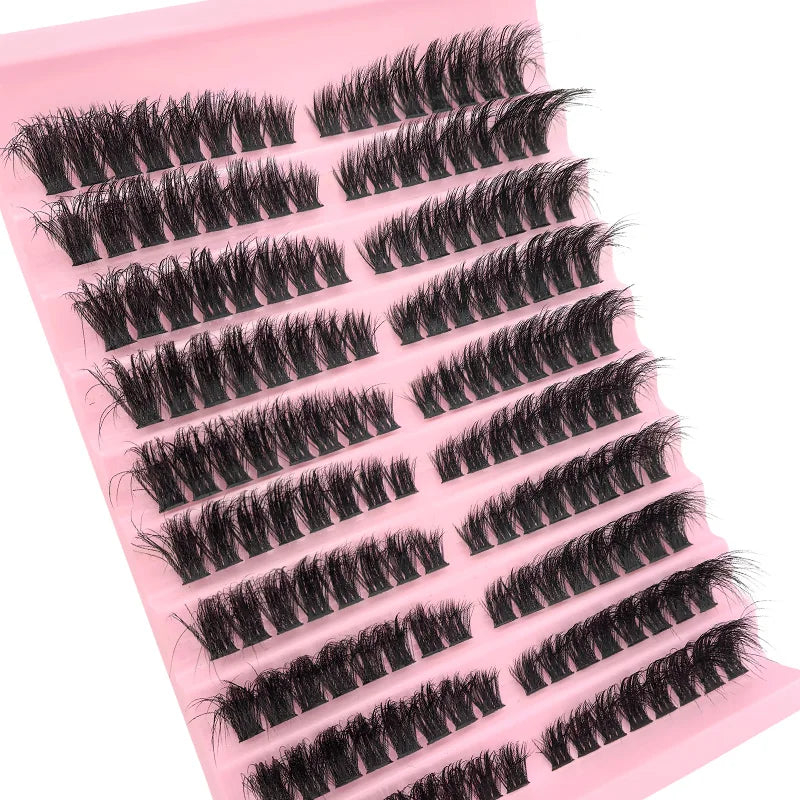 Eyelash Kit Eyelash Extension Kit 10-18mm Natural Fluffy False eyelash Eyelash Lash Clusters Set Bond And Seal Makeup