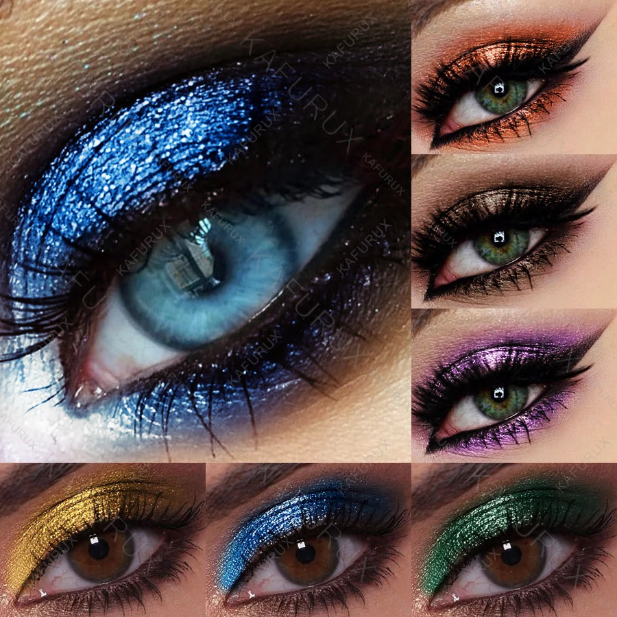 1PC Metallic Glitter Eyeshadow Pencil Waterproof Pearlescent Nude Eye Shadow Green Blue Brown Makeup Gift Eye Pen Cosemtic