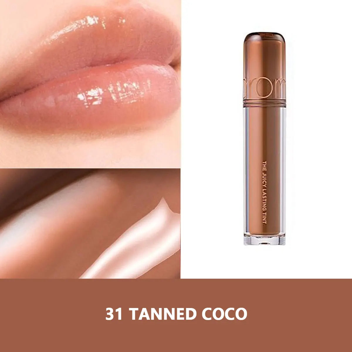 rom&nd THE JUICY LASTING TINT-10 Shades,Mirror Shine Finish,Lip Gloss,Luxury Makeup,Korean Cosmetic,K-Beauty,Korean Makeup