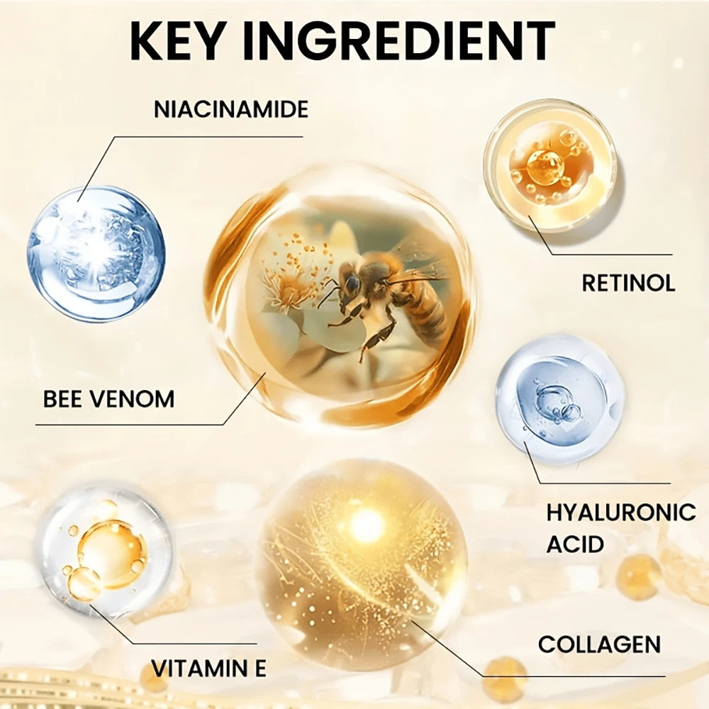 SUYARUN Bee Venom Collagen Anti-Aging Face YELLOW Cream | Firming Lifting Moisturizer | Wrinkle Reduction | 24H Hydration.