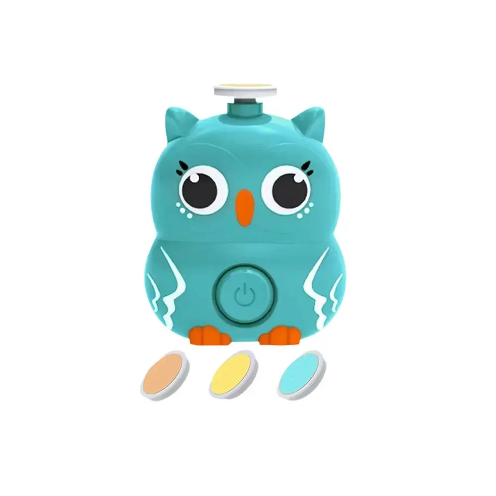 Baby Cartoon Electric Nail Trimmer Kid Nail Polisher & Adult File Clipper in One Care Kit