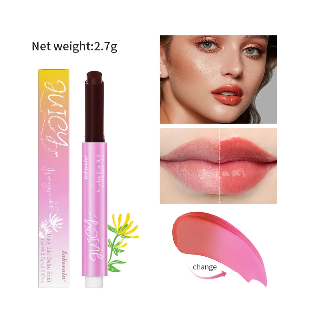 juicy lip balm gloss Color Change Hydrating & Nourishing Lip Gloss Balm with Vitamin E Lip Balm Long Lasting Moisturizing Lipst