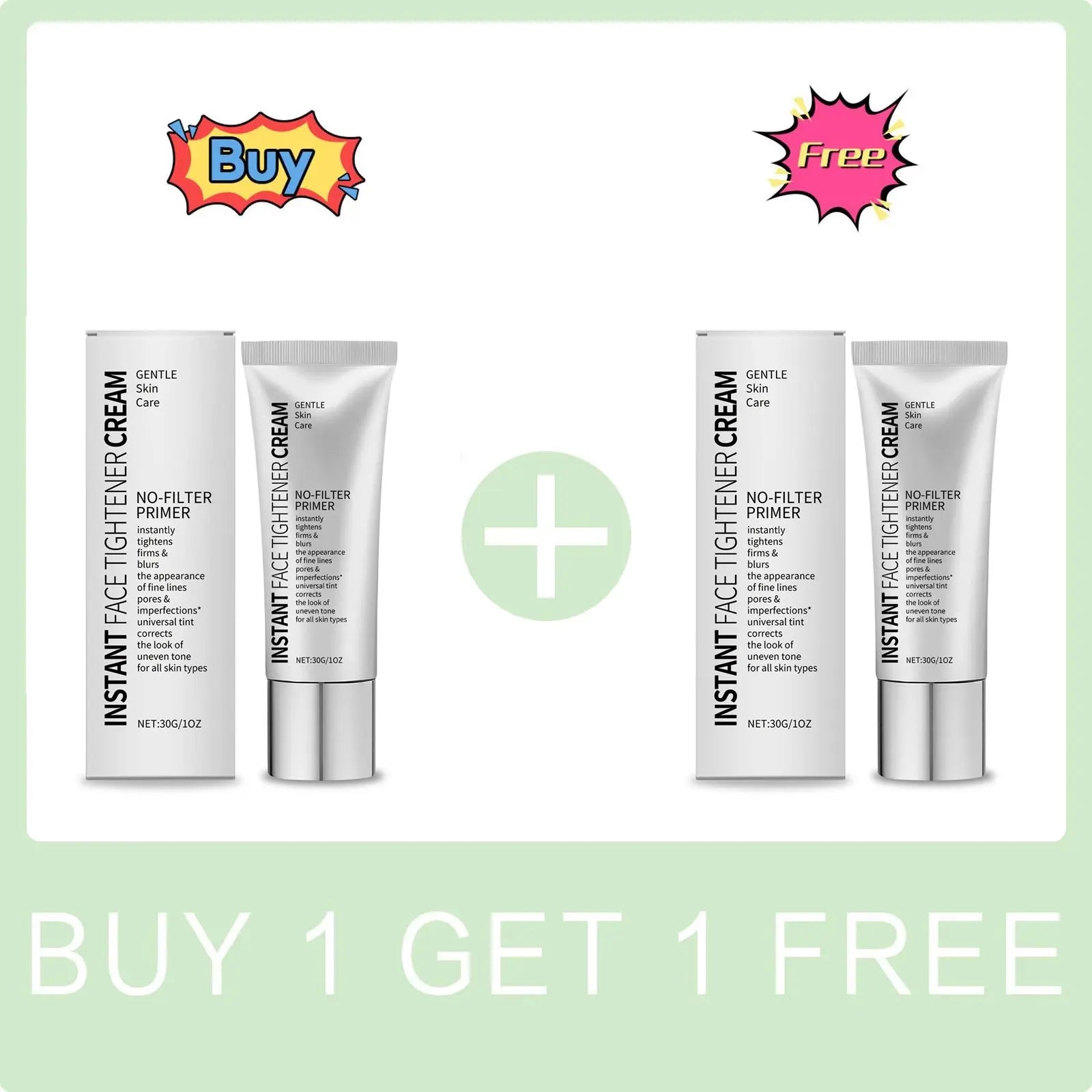 No-Filter Primer Oil Control Hydrate Moisturizing Firming Smoothing Reduce Redness Improve Dulness Nourish Primer Makeup Cream