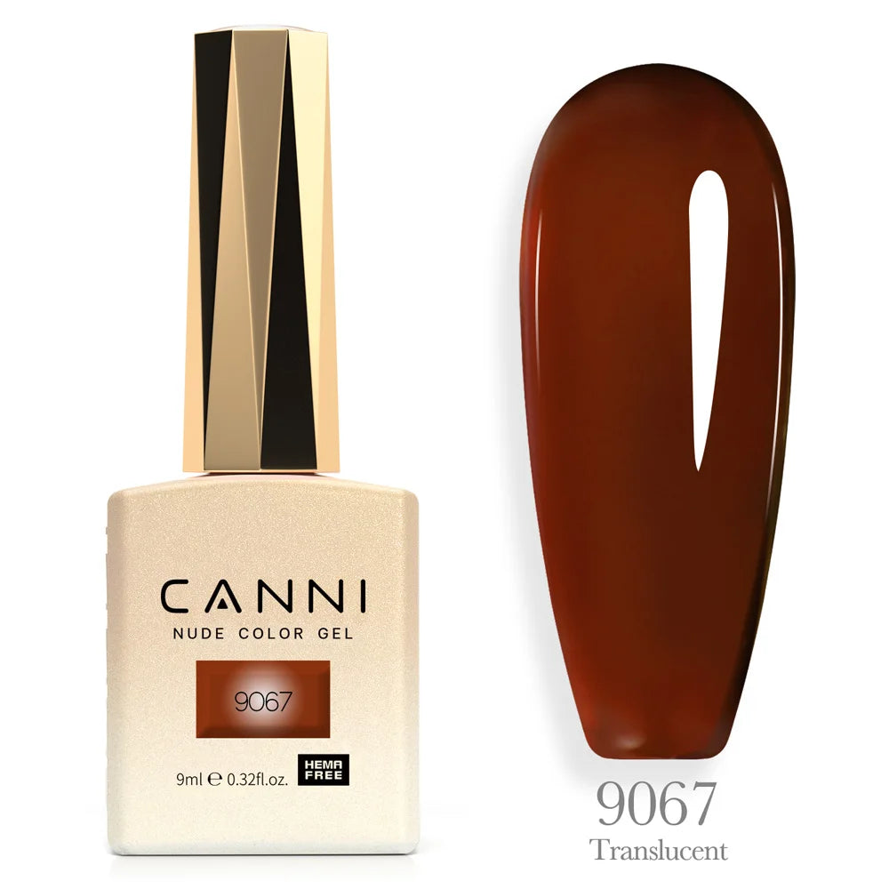 Canni Nail Gel Polish Jelly Nude Color HEMA FREE TPO FREE 9ml Transparent Semi Permanent Natural Nude French Nail Gel Lacquer