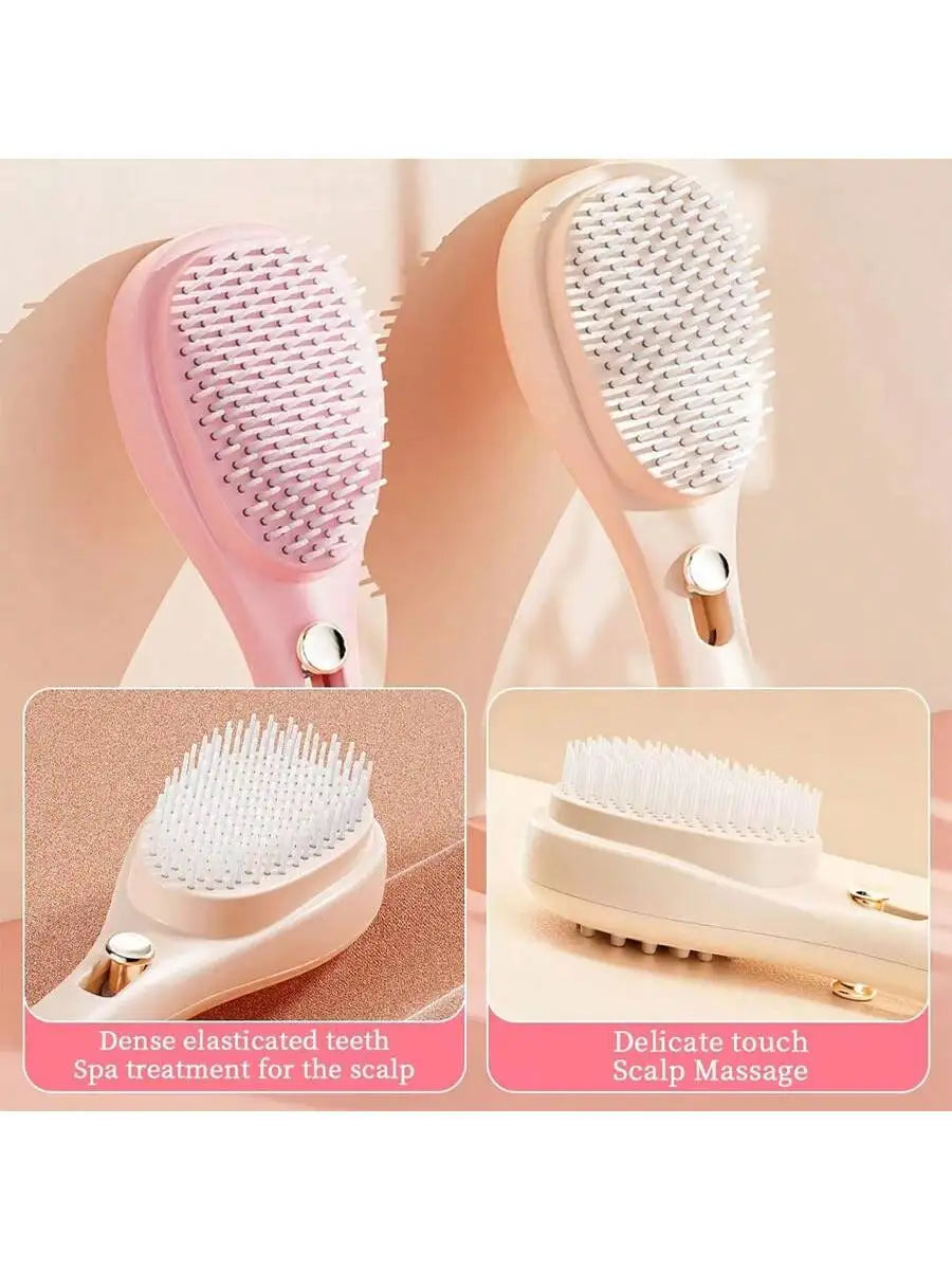 1pcs Magic Retractable Hair Comb-Anti-Static Scalp Massaging & Detangling Brush for All Hair Types Holiday Gift Box Beauty Tool