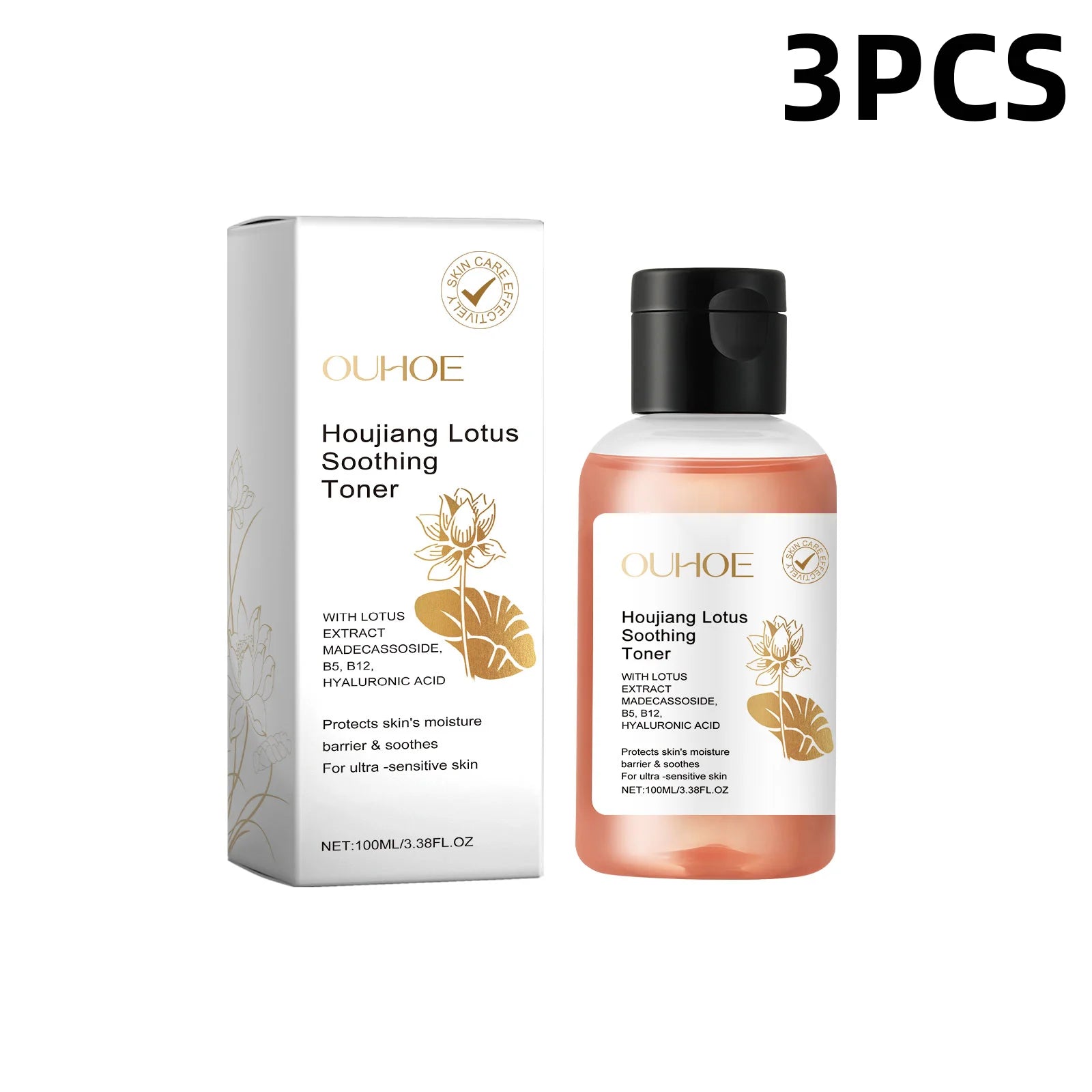 Lotus Toner - Hydrating, Moisturizing & Soothing Facial Skin, Refining Pores & Brightening for Glowing Skin, Floral Face Essence