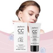 Zephoco CC Cream Foundation Anti UV Protection Moisturizing Makeup Base Color Correction Cosmetics 43 Spf Face Cream Foundation