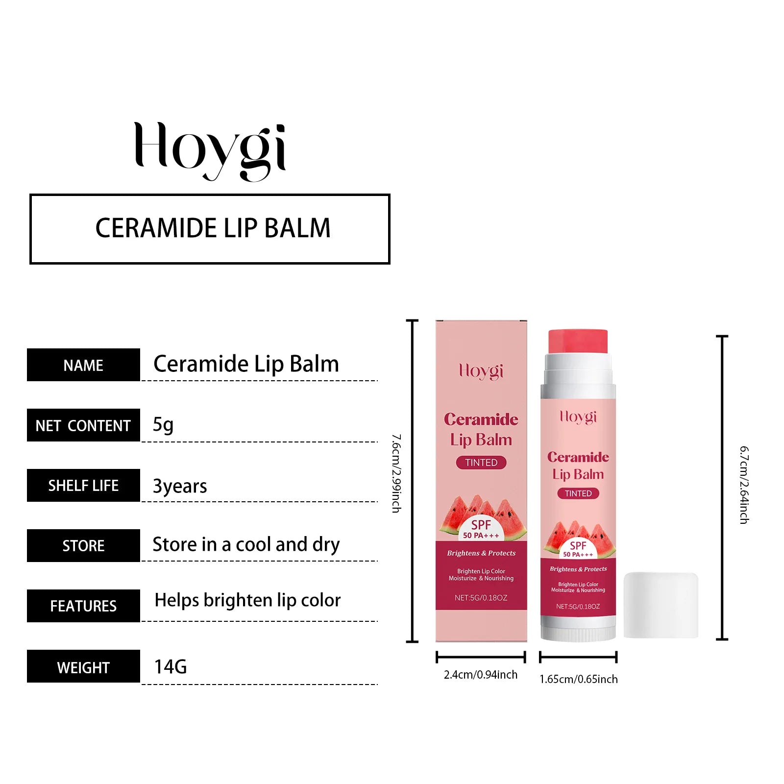 Sun Protective Lip Balm SPF50+ Nourishing Beetroot Brightening Ceramide Kojic Acid Moisturizing Fade Lip Lines Lipstick For Lips