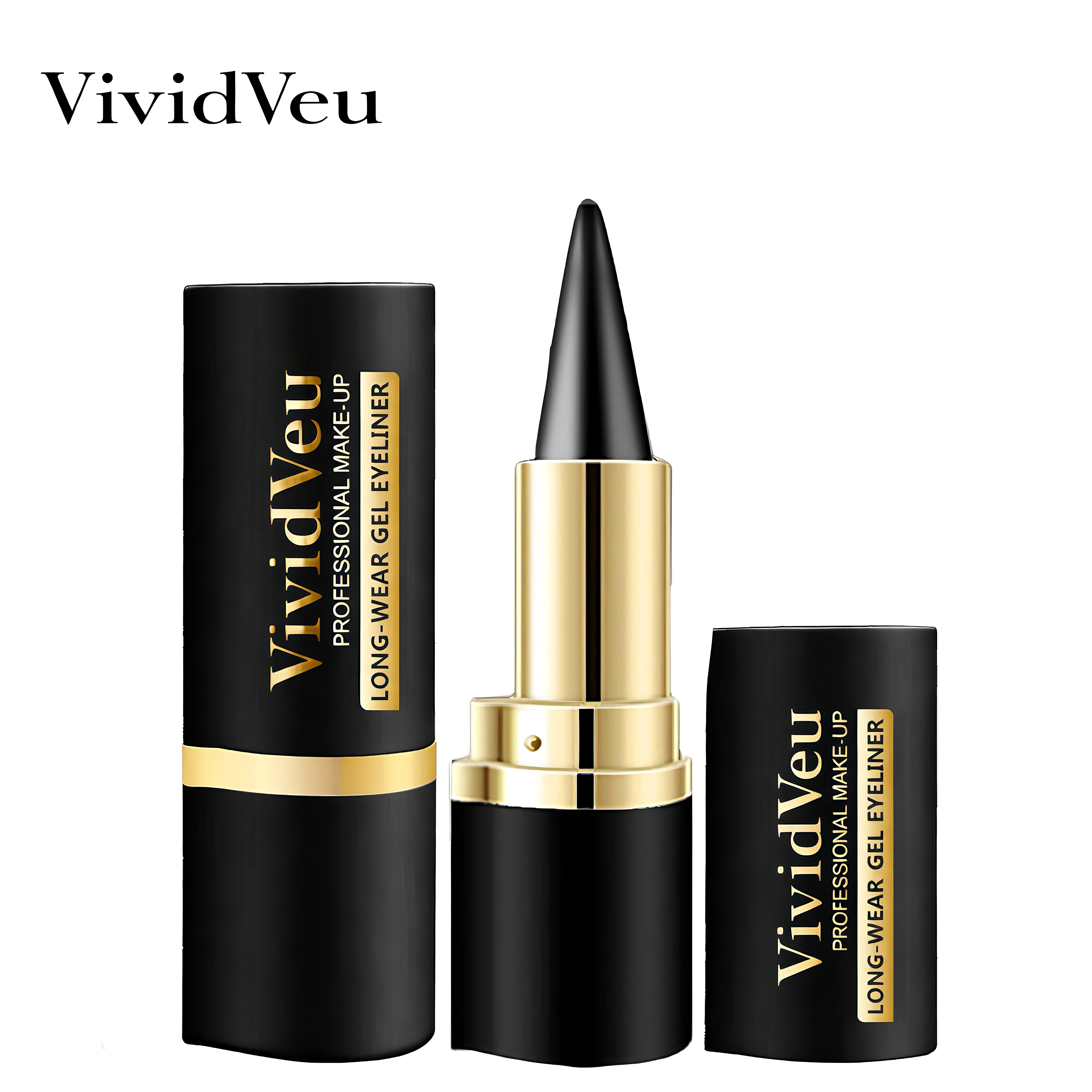 2-pack of waterproof and sweatproof eyeliners - multi-purpose design, smudge-proof and fade-resistant, beginner-friendly.