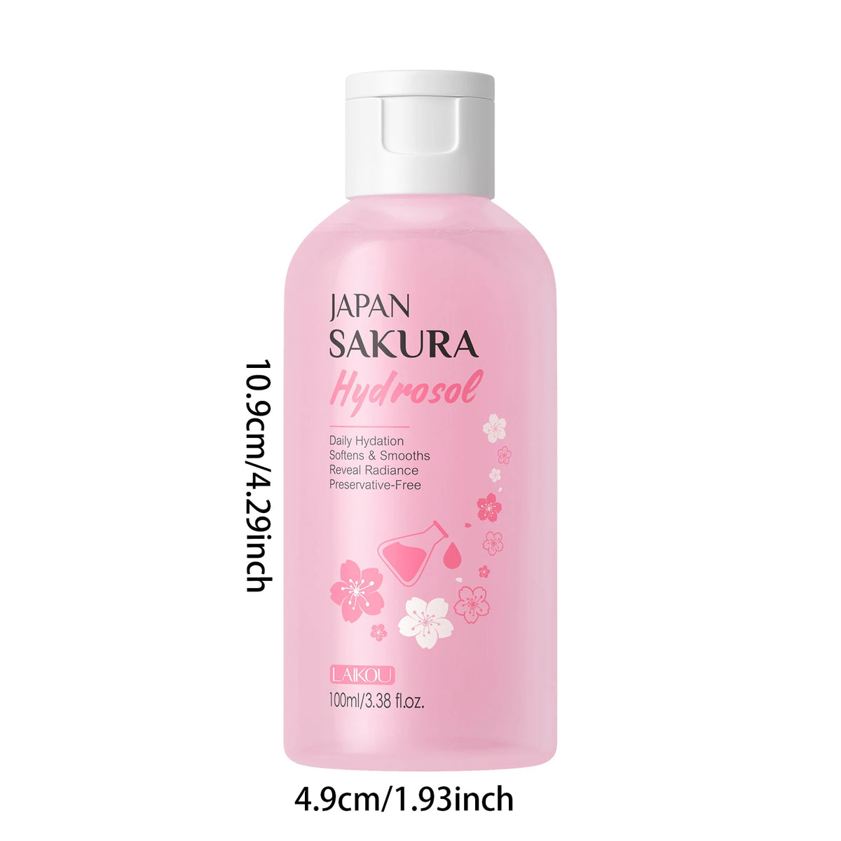 Japanese Sakura Hydrosol Facial Toner 100ml Hydrating Brightening Soothing Face Mist For Uneven Dull Skin Pore Minimizing