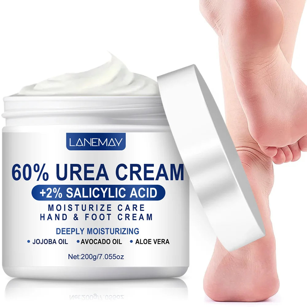 60% Urea Cream Hand & Foot, Moisturizing Cream Rich in Salicylic Acid and Glycerin , Suitable for Dry, Rough, Cracked Heels